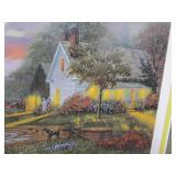 Mirror, Fabric Wall Hanging, Dave Barnhouse Picture "Once In A Lifetime"