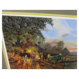 Mirror, Fabric Wall Hanging, Dave Barnhouse Picture "Once In A Lifetime"