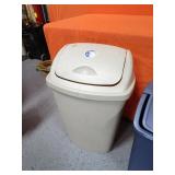 File Cabinet & Trash Cans