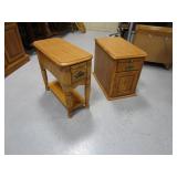 (2) End Tables 25"x15"x21" & 25"x12"x23"