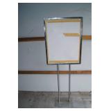 Metal Frame Retail Sign