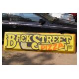 Vintage Back Street Pizza Outdoor Sign