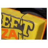 Vintage Back Street Pizza Outdoor Sign
