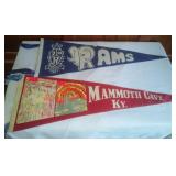 Vintage Alexander Ramsey Rams Mammoth Cave Pennants