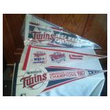 (3) Minnesota Twins Pennants. 1987, 1991.