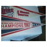 (3) Minnesota Twins Pennants. 1987, 1991.