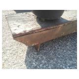3 Benches with attached plastic pots.