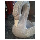 Cement Swan Planter.
