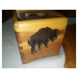Wood Carving pieces, MN Cribbage board.
