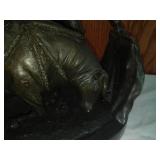 Bullfighter & Bull. very high end piece. Matador.