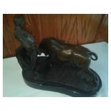 Bullfighter & Bull. very high end piece. Matador.
