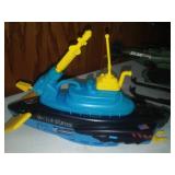 GI Joe Submarine & Helicopter, with weapons and bombs.