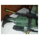 GI Joe Submarine & Helicopter, with weapons and bombs.