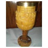 The Last Supper Wood Carved Chalice.