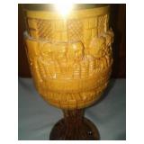 The Last Supper Wood Carved Chalice.