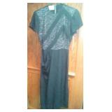 Vintage Retro Dress SYD Juniors 50s little black dress  lace.