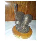 2 Wild Turkeys Statue Double Take By Big Sky Carvers