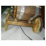 Stagecoach Lamp  Wood, Hand Crafted, Great Detail.