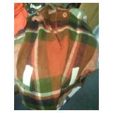 Wool Poncho, Scarf & blankets.