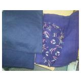 Wool Poncho, Scarf & blankets.