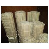 Roll - up bamboo style blinds -great color.