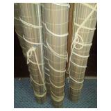 Roll - up bamboo style blinds -great color.