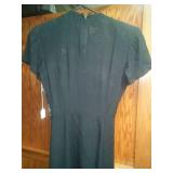 Vintage Retro Dress SYD Juniors 50s little black dress  lace.