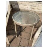 2 Brown Jordan Adjustable Lounges with an Accent Table