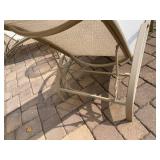 2 Brown Jordan Adjustable Lounges with an Accent Table