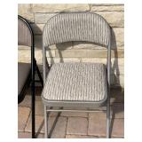 2 Metal Padded Folding Chairs