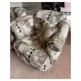3 Matching Contemporary Swivel Rockers with Matching Pillows