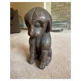 Ornate Wooden Dog Carving