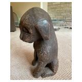 Ornate Wooden Dog Carving