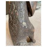 Ornate Wooden Dog Carving