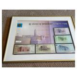 "Gates Of Jerusalem" Framed Currency Piece