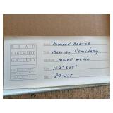 Richard Brewer Mexican Cemetary Mixed Medium Framed Art