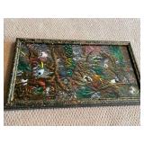 Richard Brewer Mexican Cemetary Mixed Medium Framed Art