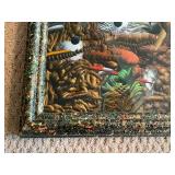 Richard Brewer Mexican Cemetary Mixed Medium Framed Art