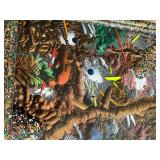 Richard Brewer Mexican Cemetary Mixed Medium Framed Art