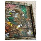 Richard Brewer Mexican Cemetary Mixed Medium Framed Art