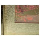 Metallic Mother and Children Framed Art