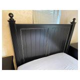 Queen Sized Wooden Bed With Two Wooden Nightstands