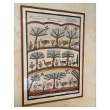 Shalom of Safed Framed Art Piece "The Birds of Paradise"