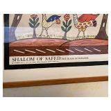 Shalom of Safed Framed Art Piece "The Birds of Paradise"