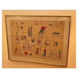Whimsical Framed Art Piece