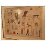 Whimsical Framed Art Piece