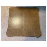 Vintage Ornate Single Drawer Wooden Table With Inlay Top and Cover