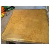 Vintage Ornate Single Drawer Wooden Table With Inlay Top and Cover