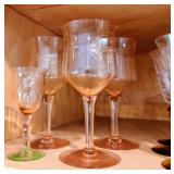 Vintage Etched Glassware