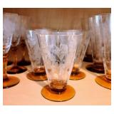 Vintage Etched Glassware